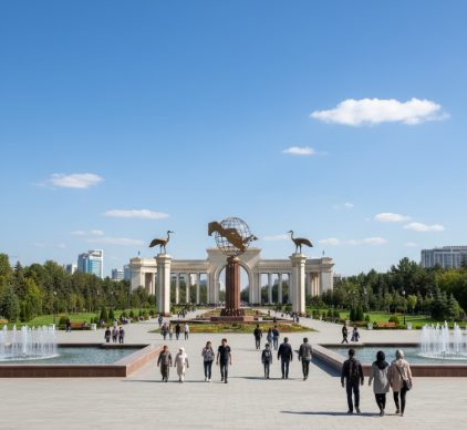 Independence Square Tashkent Largest Public Square in Central Asia