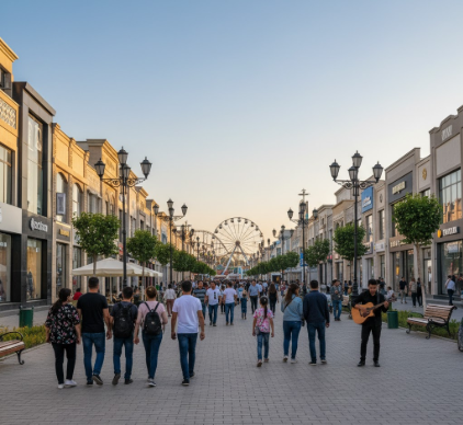 Broadway Tashkent Pedestrian Street Shopping and Entertainment