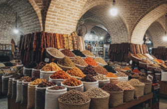 Chorsu Bazaar Underground Section Dry Fruits and Nuts Paradise