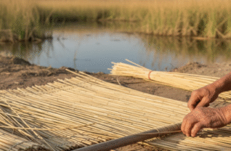 Traditional Uzbek Reed Crafts Wetland Weaving