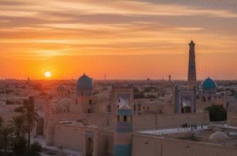 Best Sunset Photography Spots in Khiva Old Town